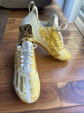 Adidas Adizero 12.0 'Mismatch - Gold Metallic' IG7227 Mens Football cleats